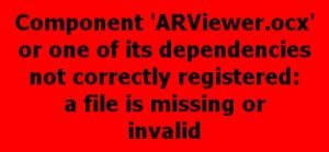 ARViewer.ocx Error