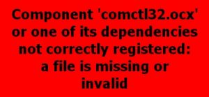 Comctl32.ocx Error