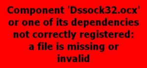 Dssock32.ocx error