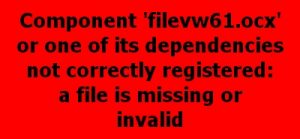Filevw61.ocx Error