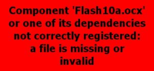 Flash10a.ocx error