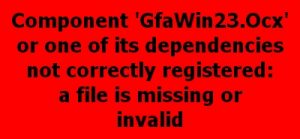 GfaWin23.Ocx error