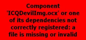 ICQDevilImg.ocx error