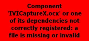 IVICaptureX.ocx Error