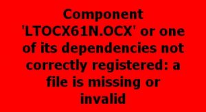 LTOCX61N.ocx Error