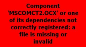 MSCOMCT2.OCX Error