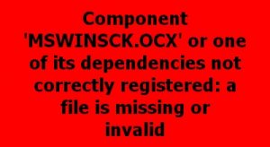 Mswinsck.ocx Error