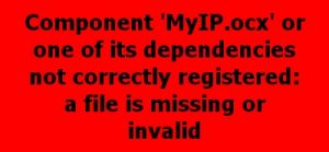 MyIP.ocx error
