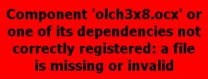 Olch3x8.ocx Error
