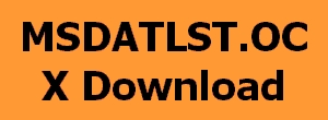 MSDATLST.OCX Download