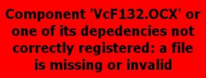 VcF132.ocx error