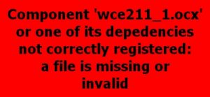 Wce211_1.ocx error